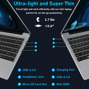 <span class=keywords><strong>Pas</strong></span> <span class=keywords><strong>cher</strong></span> 14.1 pouces Super Mince Netbook Ordinateur Ordinateurs Portables Win Dows 11 Bureau D'affaires Ordinateur <span class=keywords><strong>Portable</strong></span> Apprentissage Notebook <span class=keywords><strong>Portable</strong></span> Pc Ordinateur - Product Image 6