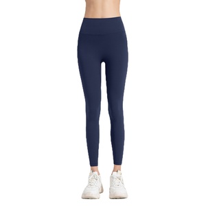 Legging de yoga taille haute pour femme, élastique, pour le sport et le fitness, effet push-up, en Spandex/Nylon, coupe ajustée, sans transparence - Product Image 2
