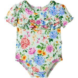 Body de Bambú para Bebé Niña, Manga Corta, Estampado Floral, Tejido Suave, 3-24 Meses - Product Image 1