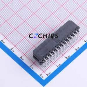 430452401 Wire-to-Board Pin Header Bent Lead Through Hole Connector 2x12P 3mm Right Angle Insert Micro-Fit (MX 3.0) - Product Image 2