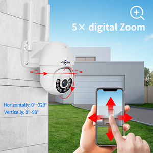 Caméra IP PTZ sans fil Hiseeu 1080P avec vision nocturne couleur pour la maison et l'extérieur, caméra WiFi WHD612 - Product Image 2