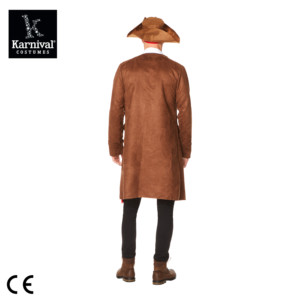 Disfraz <span class=keywords><strong>de</strong></span> Pirata <span class=keywords><strong>Jack</strong></span> Sparrow para Hombre Adulto, para Halloween, Carnaval, Juego <span class=keywords><strong>de</strong></span> Rol, Disfraz <span class=keywords><strong>de</strong></span> Película y Televisión, Color Marrón, Marca Karnival - Product Image 3