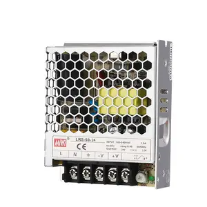 MIWI LRS-50-24 Single Output high efficiency low profile design 120vac to 24vdc power supply 50W smps power supply 24v