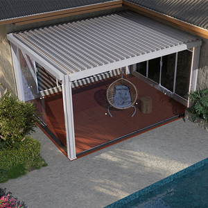 New Design Waterproof Aluminium Gazebo Outdoor Luxury Bioclimatic Pergola For Swimming <strong>Pool</strong> - Product Image 2