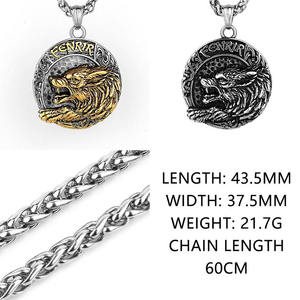 Nouveau Collier Pendentif Disque Gravé Horoscope Géométrique Tendance 2023 avec Chaîne à Maillons Personnalisé en Acier Inoxydable pour Homme Signe Astrologique - Product Image 5
