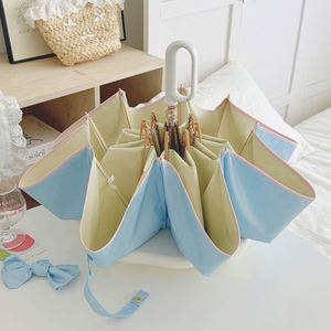 Parapluie anti-UV UPF 50+ pour la protection solaire et la pluie, petit format de voyage, style japonais, cadeau promotionnel - Product Image 4