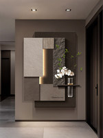 Peinture décorative géométrique abstraite en grès de luxe léger pour entrée, couloir, salon - Imprimée jet d'encre, Nouveau style 2025