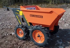 Todoterreno Utility Mini Track Dumper Crawler Dumper CE Aprobado 250kg Mini Tractores Motor diésel/gasolina 3 Forward/1 Reverse