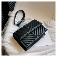 Nouveau Sac à Bandoulière de Luxe Carré avec Chaîne pour Femme, Sac à Main en Cuir PU, Sacs Messager Designer pour Femme