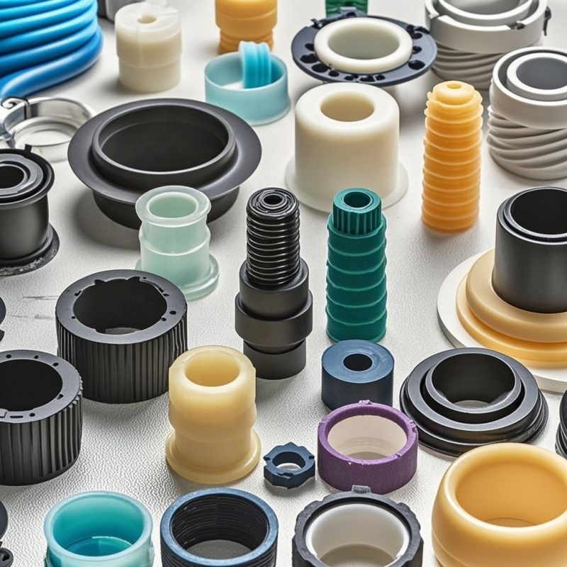 HYM custom molded rubber sleeve products