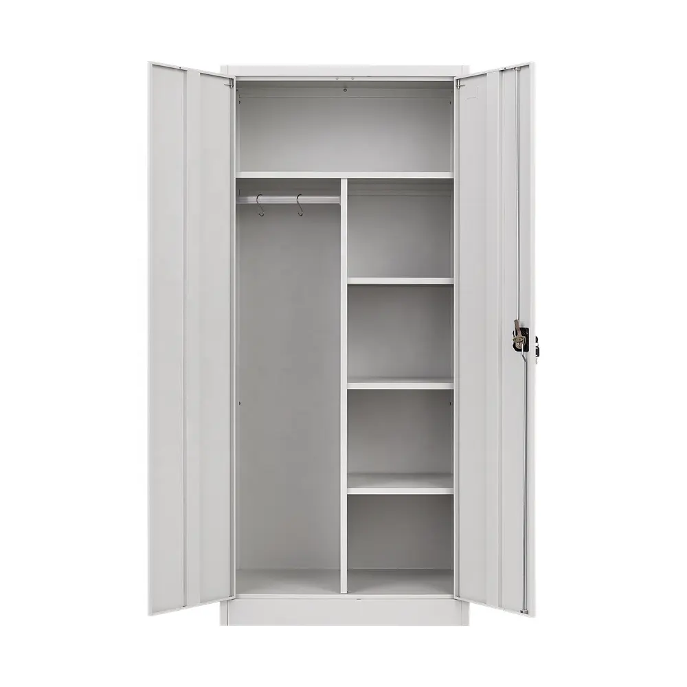 Metal Locker Office Storage Wardrobe Cabinet Steel Multi Functional Locker With Three Point Lock