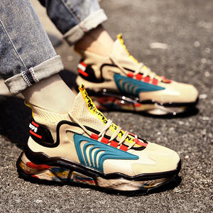 男性用カジュアルシューズ厚いソロスニーカー靴下スタイルアッパーサイズ38-46 - Product Image 3