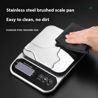 Timbangan Dapur Digital Elektronik Pintar - Timbangan Makanan Stainless Steel Bertenaga Baterai AAA untuk Penggunaan Dapur