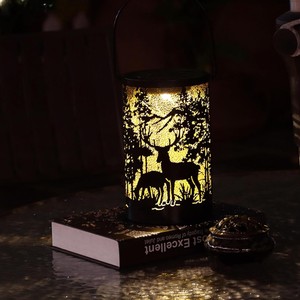 Nouveauté 2024 : Lampes solaires décoratives de jardin à LED IP65, lanternes à induction, lampes de paysage extérieures en fer en forme de cerf - Product Image 4