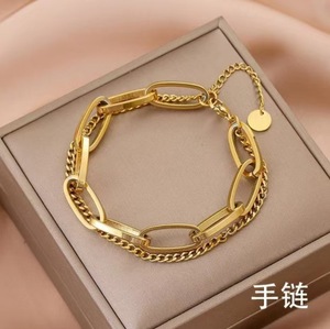 2025 nuovo BOYI braccialetto di gioielli donna in acciaio inossidabile 18K placcato oro 316L Hip Hop <span class=keywords><strong>romano</strong></span> digitale zircone gioielli - Product Image 3