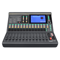 Console de mixage numérique professionnelle MX32 à 32 entrées avec interface audio USB, 6 sorties AUX et écran capacitif de 7 pouces