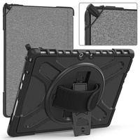 Étui de protection robuste et robuste pour Microsoft Surface Pro 8 13 pouces avec clavier de béquille rotatif à 360 attaché disponible