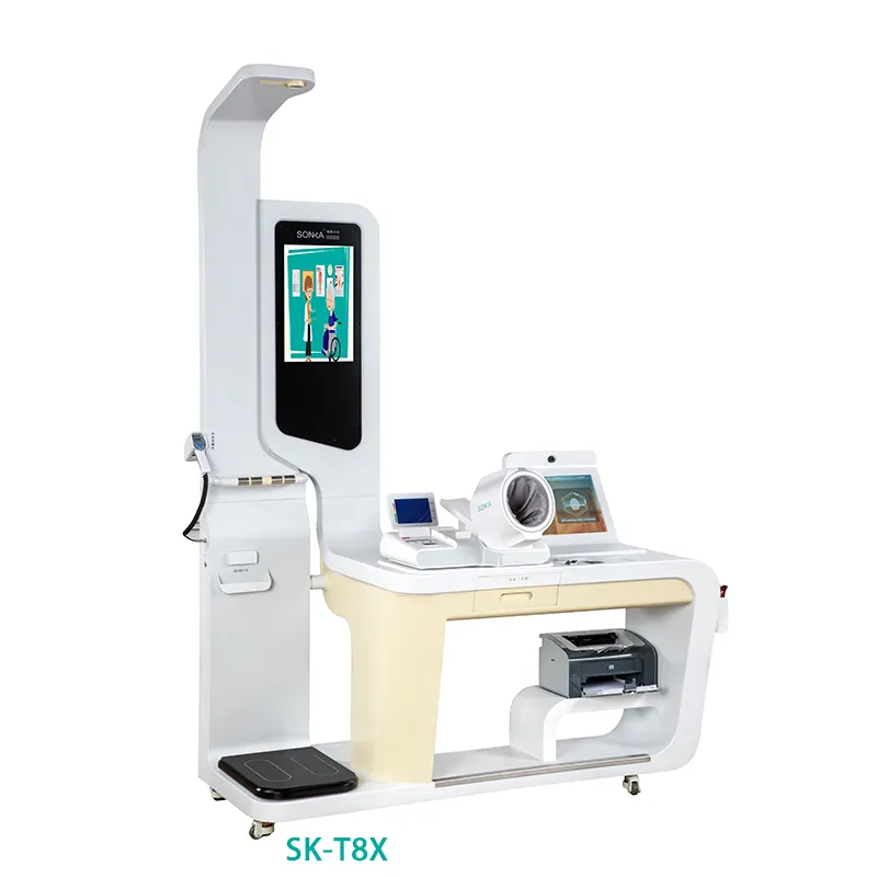 Sonka kios kesehatan medis pemeriksaan kesehatan terintegral Stan telefsehat dengan monitor tekanan darah