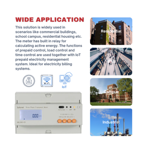 เครื่องวัดไฟฟ้าบ้าน ADL300-EY ระบบตรวจสอบระยะไกลแบบสามเฟส พร้อมระบบคิดค่าบริการอัจฉริยะ - Product Image 2