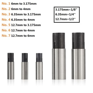 Adaptateur de mandrin de transfert pour fraise de gravure CNC 6/6,35/12,7 mm vers 1/8'' 4 mm 6 mm, outil de tour, accessoires pour machine CNC - Product Image 5