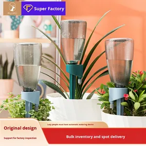 Dispositif d'arrosage automatique pour plantes domestiques, minuteur pour jardinière paresseuse avec entraînement à engrenages 360°, irrigation goutte à goutte en plastique pour personnes occupées 001 Plastique - Product Image 4