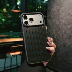 Étui de téléphone de luxe en alliage d'aluminium magnétique givré pour 17ProMax 16pro, design valise, protection intégrale antichoc, style urbain - Product Image 5