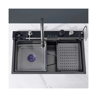 Keorh Robinet cascade d'évier de cuisine multifonction intelligent en acier inoxydable de haute qualité