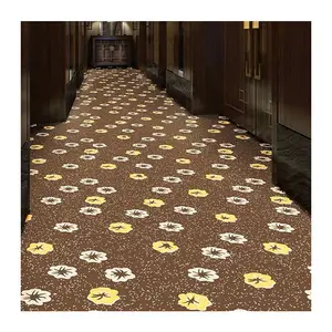 商业独特的现代设计100% 尼龙印花宽幅织机壁到壁地毯酒店客房地毯地毯二手酒店地毯