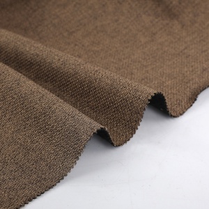 100% Poliéster Linho-Look Home Woven Sofá Tecido Respirável Árabe Móveis Têxtil com Fio Tingido Liso - Product Image 4