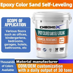 Revestimiento Autonivelante para Pisos de <span class=keywords><strong>Epoxi</strong></span> con Arena de Color, Efecto Mármol, Antideslizante y Resistente al Desgaste para Pisos de Concreto y Azulejos Residenciales - Product Image 2