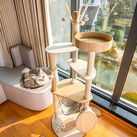 Serviette Interactive pour chat, jouets en bois à la mode, Design personnalisé pour chat, matelas d'escalade, maison grattoir