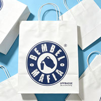 Großhandel Maßgefertigte Umweltfreundliche Mode-Geschenktüten aus Braunem Papier mit Flachem Boden für Kleinunternehmen mit Eigenem Logo