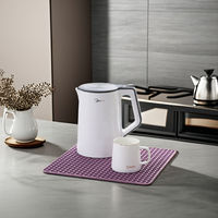 Tapis de lavabo en silicone pliable en nid d'abeille, égouttoir arrière, antidérapant, écologique, isolant, protecteur de cuisine, coussin de trempage
