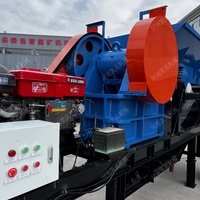 Sélection de qualité PE250x400 Petit concasseur à mâchoires mobile diesel avec convoyeur Concasseur à mâchoires en béton Concasseur à mâchoires en grès