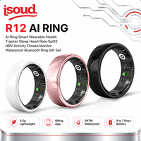 Bague connectée en céramique R12 Qring - Suivi de santé 24/7 (fréquence cardiaque, SpO2) - OEM/ODM Petites séries pour les marchés B2B aux États-Unis et en Europe - Bague IA cadeau