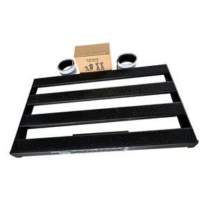 Pedalera de Efectos Doble de Alta Calidad para Venta al por Mayor, Soporte Duradero de Aleación de Aluminio con Adaptador de Corriente - Product Image 4