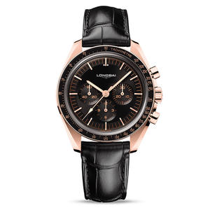 Montre chronographe à quartz pour homme LONGBAI, trois aiguilles, multifonctionnelle, étanche, grand cadran, montre-bracelet décontractée pour affaires - Product Image 3