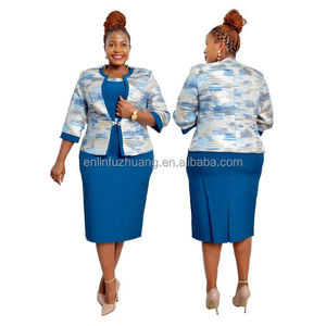 Traje de Vestir Formal para Mujer, Estilo Oficina, Última Moda 2021, con Chaqueta - Product Image 6