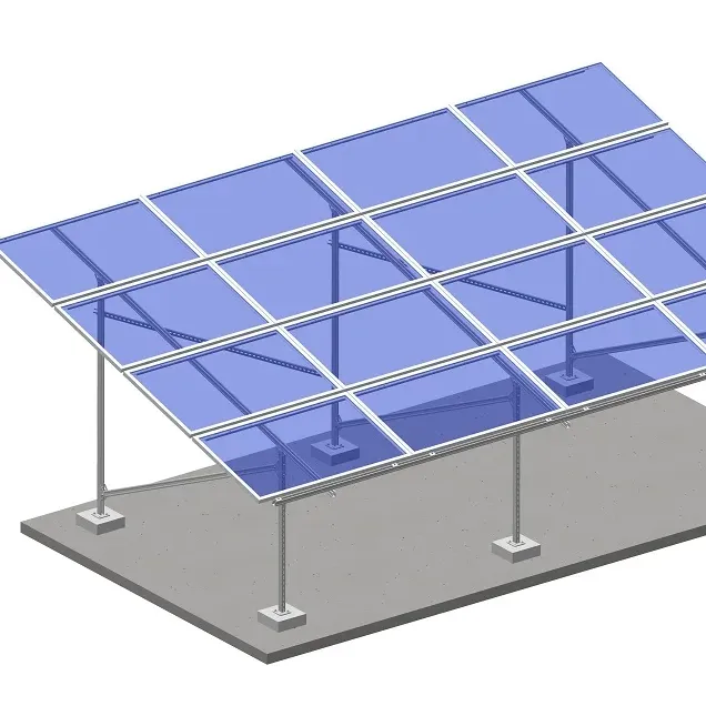 Struttura agricola solare in acciaio per montaggio fotovoltaico agricolo più venduta