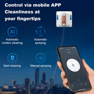 Smart Water <b>Spray</b> Window Cleaning Robot Remote Control High Suction Anti-Fall Automatic Glass <b>Cleaner</b> for Home High Rise - Product Image 4