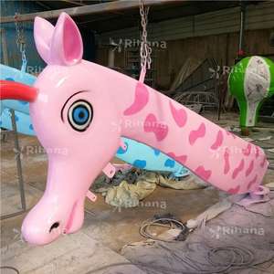 लोकप्रिय सस्ते बच्चों की 12 सीट जिराफ थीम फ्लाइंग चेयर कार्टून - Product Image 6