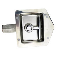 SK1-0830-SN04 Serrure de panneau à levier en T en acier inoxydable, verrou de benne de camion, serrure de voiture pliable, usine chinoise