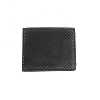 Dompet Panjang Serat Karbon Hitam, Tas Genggam, Logo Nama Kustom, Slot Kartu Banyak, Kapasitas Besar