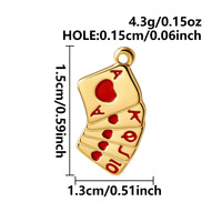 Pendentif porte-bonheur éléphant bohème thaïlandais Manna Indian en émail et acier inoxydable pour bijoux DIY