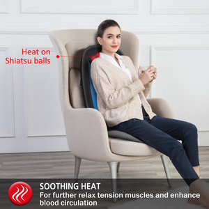 <span class=keywords><strong>Comfier</strong></span> corps <span class=keywords><strong>Shiatsu</strong></span> <span class=keywords><strong>siège</strong></span> arrière masseur coussins de chaise chauffé voiture coussin de Massage électrique - Product Image 4