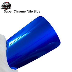 Pellicola per Auto NIKO Super Chrome Nile Blue 1.52*16M, Wrapping Auto in TPU Lucido, Pellicola Protettiva per Vernice Auto-Riparante ad Alta Lucentezza, Vinile Blu - Product Image 1