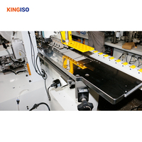 Machine de chantournage automatique haute efficacité avec polissage, collage et pré-fraisage, moteur haute précision 16,5 kW pour meubles et armoires