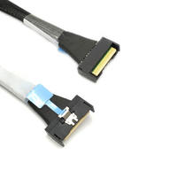 Câble micro MCIO 8i 74 broches PCIe Gen 5.0 32 Gbit/s SFF-8654 mâle-mâle