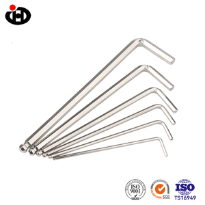 Chiave a bondino lungo ad alta resistenza Din911 T20-T30 in acciaio al carbonio rivestimento in nichel tipo L chiavi a baccola con estremità sferica - Product Image 4