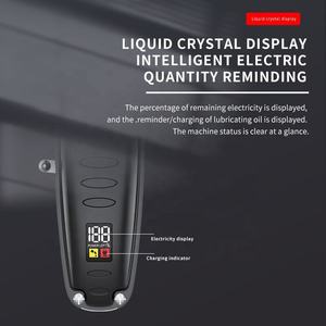 Tondeuse à cheveux <span class=keywords><strong>Kemei</strong></span> Km-H71, design <span class=keywords><strong>mini</strong></span>, batterie au lithium 1400 mAh, charge rapide USB, affichage numérique - Product Image 4